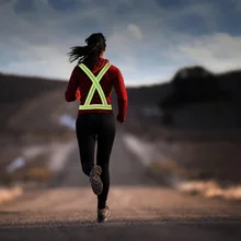 Мужской женский унисекс светоотражающий легкий полностью Регулируемый универсальный ремень безопасности отражатель снаряжение для бега велоспорта ходьбы