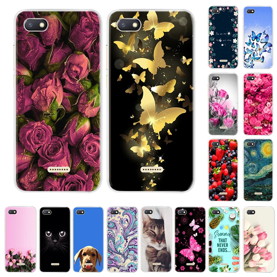 Silicone Phone Case For Xiaomi Redmi 6 GO Cases Housing Soft Covers Bumper Painted Slim Cute |