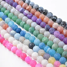 Микс матовые Агаты Оникс Круглые свободные бусины для изготовления ювелирных изделий 15 дюймов выбрать размер 8 мм Diy браслет ожерелье