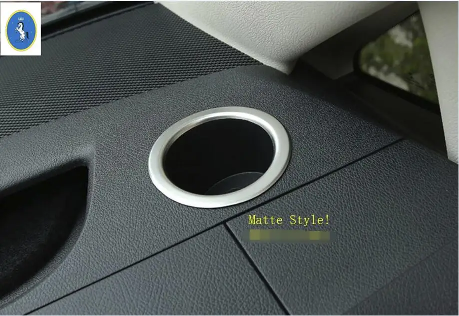 

Yimaautotrims Auto Accessory Dashboard Water Cup Holder Frame Cover Trim 2 Piece Fit For Mercedes Benz Vito W447 2014 - 2018