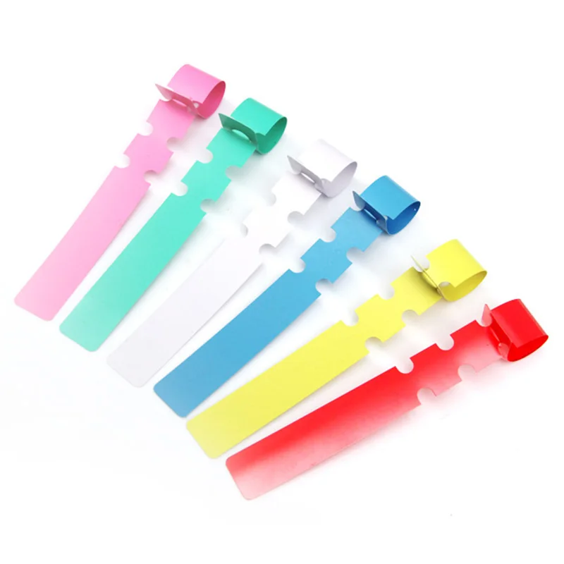 

100PCS/200PCS Plant Labels PVC 2*20CM Garden Plant Tags Hanging Name Seeds Waterproof Marker Tool Color At Random