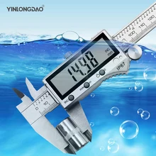 IP67 Bluetooth Transmission Waterproof Electronic Digital Display Cursor Caliper 0-150mm Precision Measurement Tool Ruler