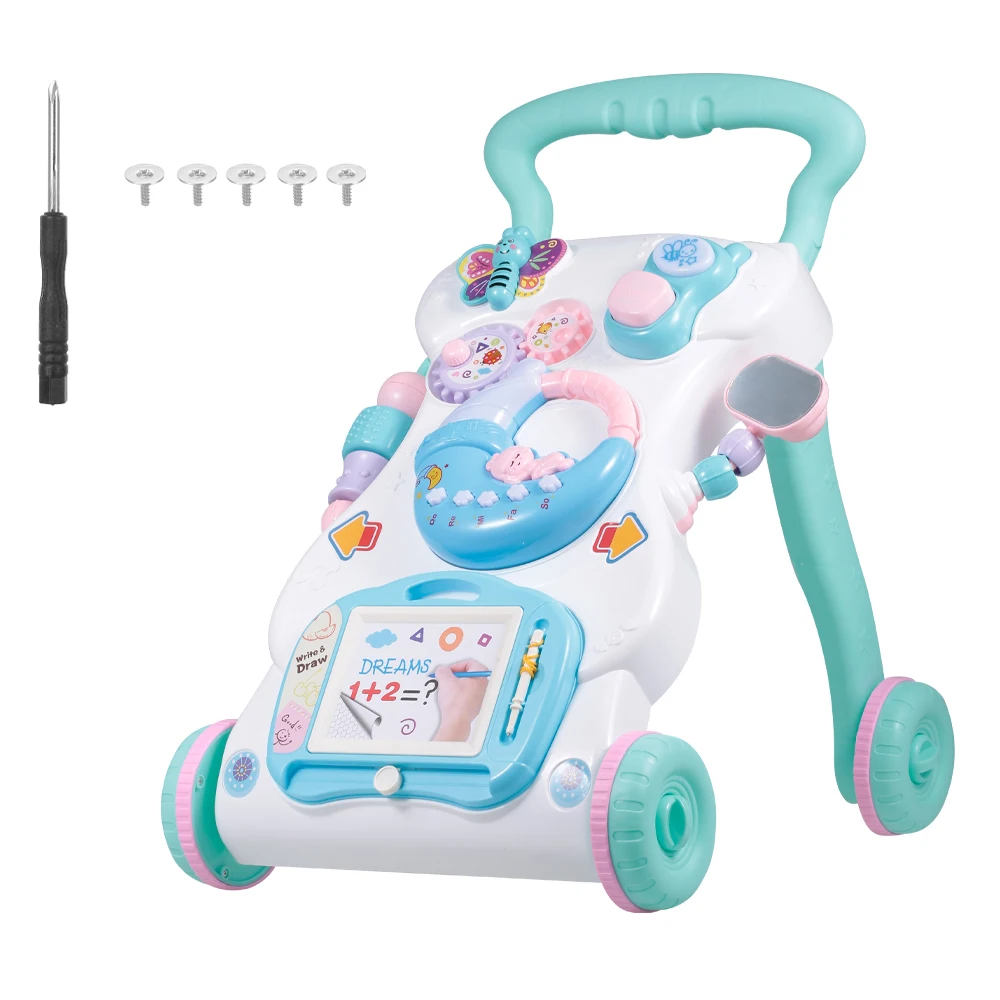 High Quality Baby Walker Toys Multifuctional Toddler Trolley Sit-to-Stand ABS Musical Walker for Toddler