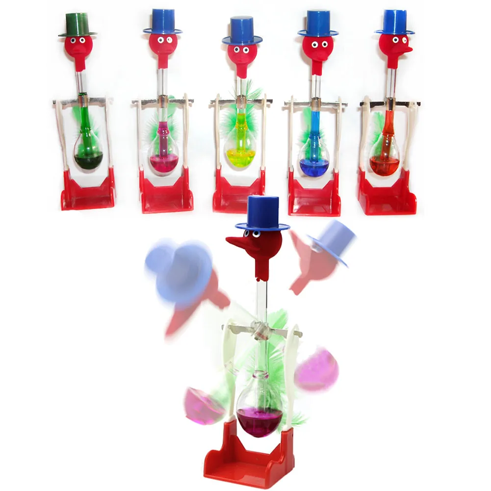 1Pc Non Stop Liquid Glass Drinking Lucky Bird Duck Desk Toy Perpetual Motion New|Волшебные фокусы| |