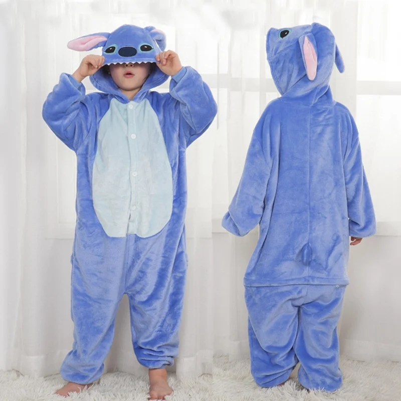 

Winter Kids Anime Stitch Pajamas Sleepwear For Boys Girls Pyjamas Kids Unicorn Panda Baby Pijama Unicornio Kigurumi Pajamas Set