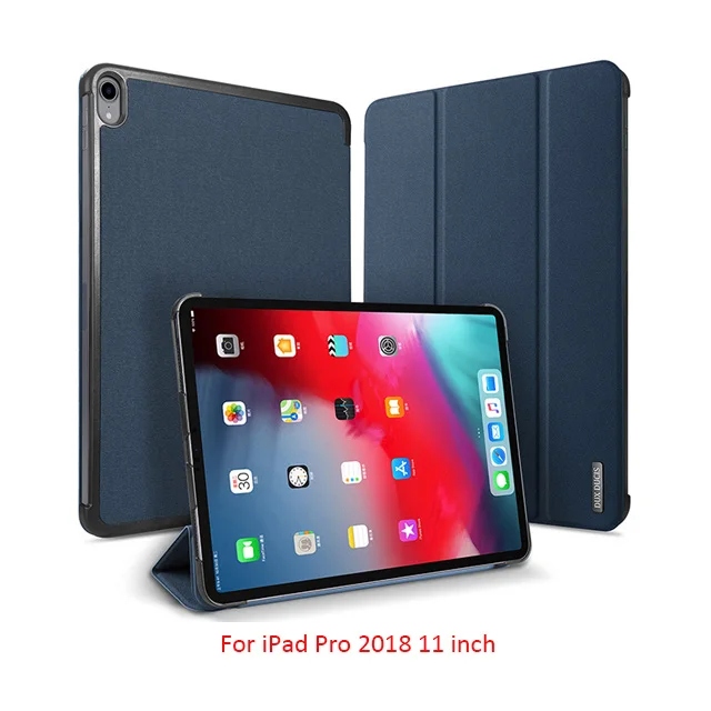 Магнитный чехол DUX DUCIS для iPad Pro 11, кожаный флип-чехол для iPad Pro 11 12,9 дюймов, защитный чехол для планшета Etui, новинка - Цвет: Blue