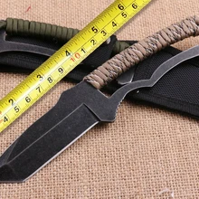 Высокоэффективный 5CR15MOV лезвие тактический нож, наружные Прямые ножи, походный нож с фиксированным лезвием, EDC инструменты, охотничьи инструменты