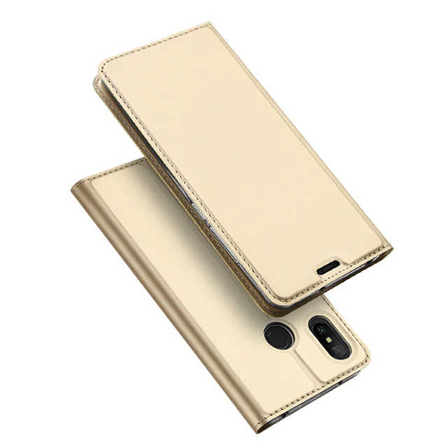 Glassfilmgift) Xiaomi mi A2 Lite чехол DUX DUCIS роскошный флип раскладный кожаный чехол для Xiaomi mi A2 Lite чехол-кошелек для телефона mi A2Lite mi A2 - Цвет: gold