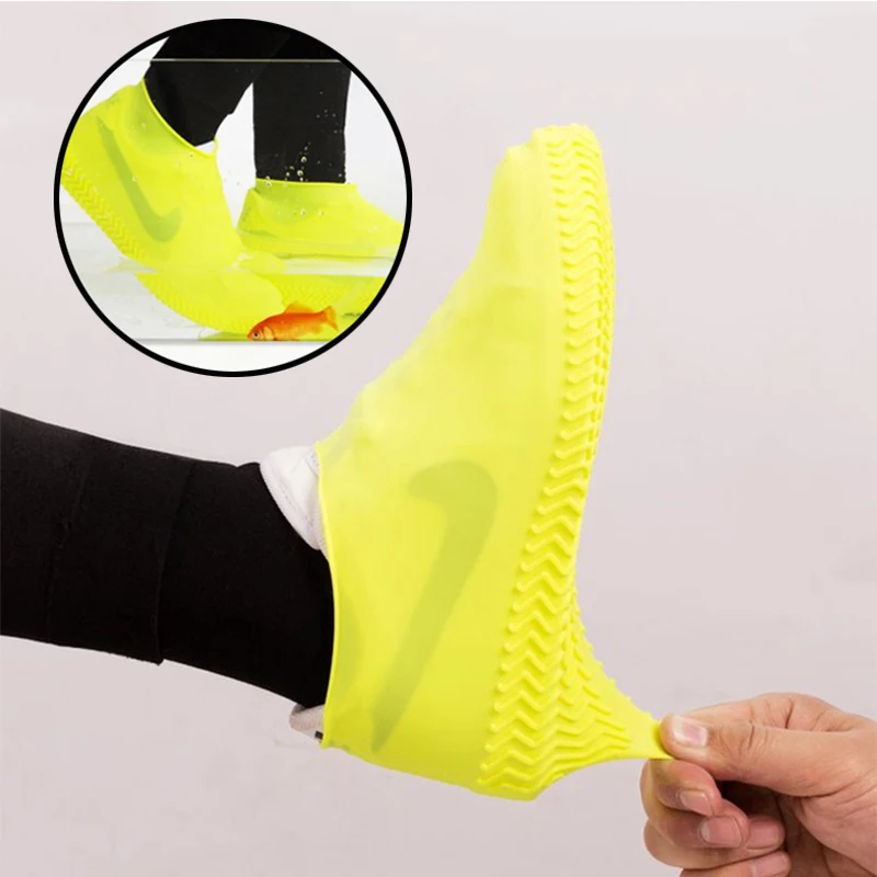 

Waterproof Boot and Waterproof Shoe Cover Reusable Non Slip Rain Snow Overshoe Foldable Galoshes for Men,Women,Kids Rain Boots