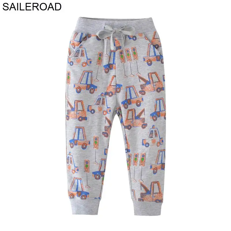 SAILEROAD Мультфильм Самолет Pattern Детские Спортивные Штаны для Мальчиков Детские Брюки От 2 до 7 Лет Дети Мальчик Осенние Брюки Ребенок Мальчик 4 года - Цвет: 7071 same picture