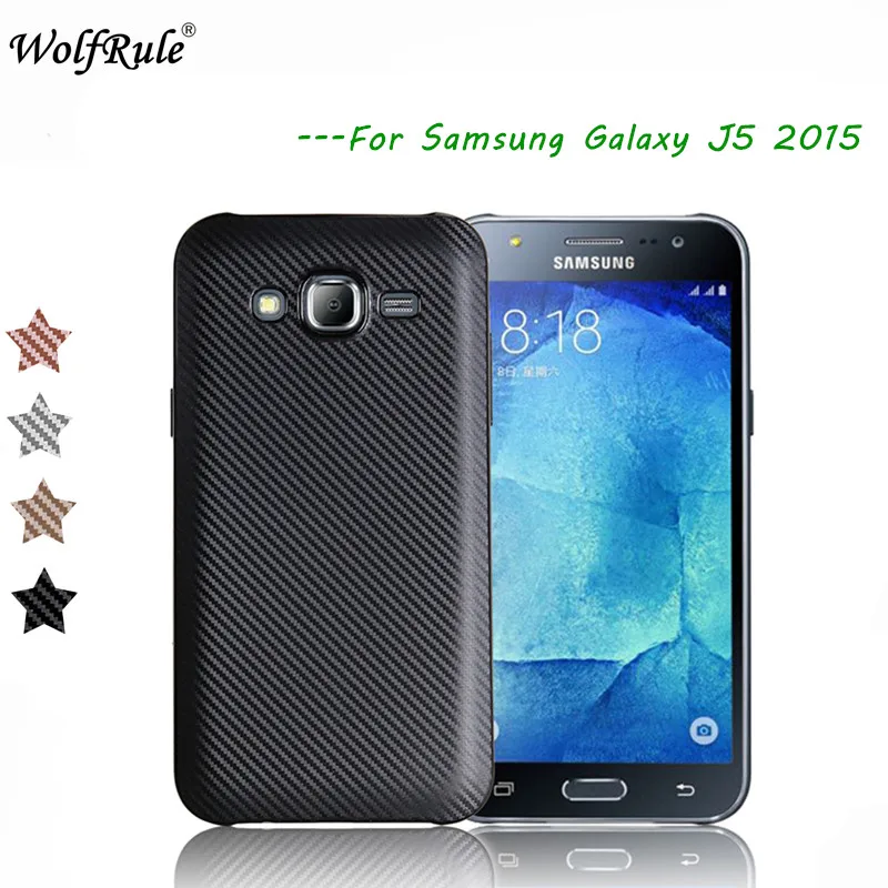 Wolfrole чехол для Samsung Galaxy J5 2015 роскошный с полной защитой из углеродного волокна