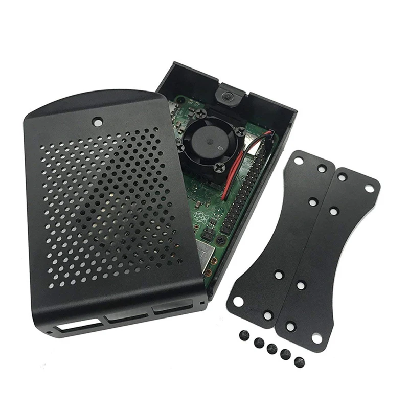 Dla Raspberry Pi 3 Model B + aluminiowa obudowa metalowa obudowa srebrno-zielona czarna obudowa RPI 3 Box kompatybilny z Raspberry Pi 3 ModelB