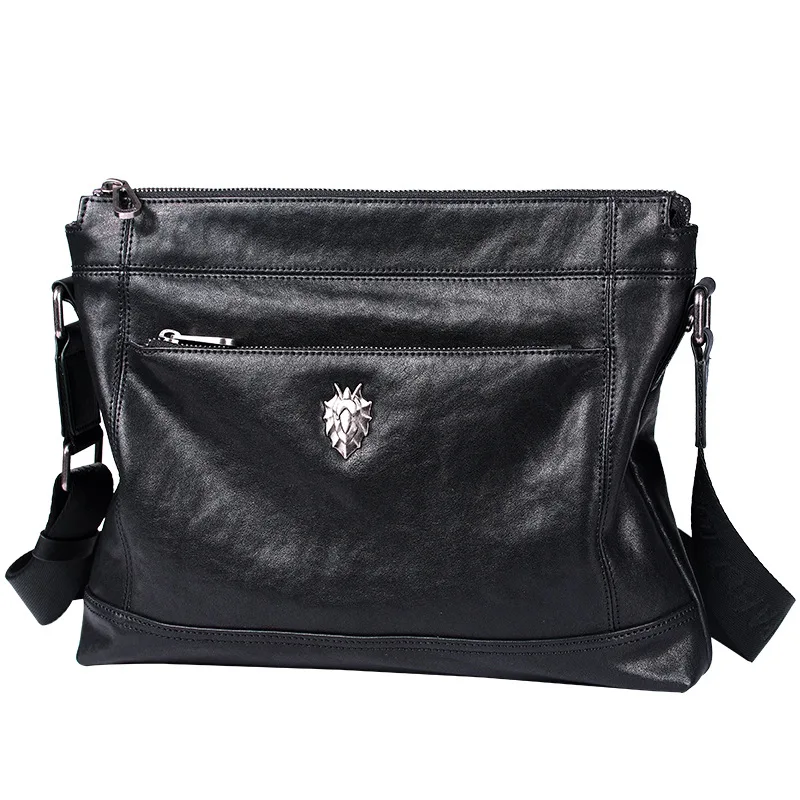 

genuine leather Soft bag 100% cow leather Messenger Bag Pabojoe brand men shoulder bag 2018 new