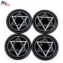 

Rhino Tuning 4pc 56mm Hexagram Styling Aluminum Car Emblem Wheel Center Hub Cap Sticker 006