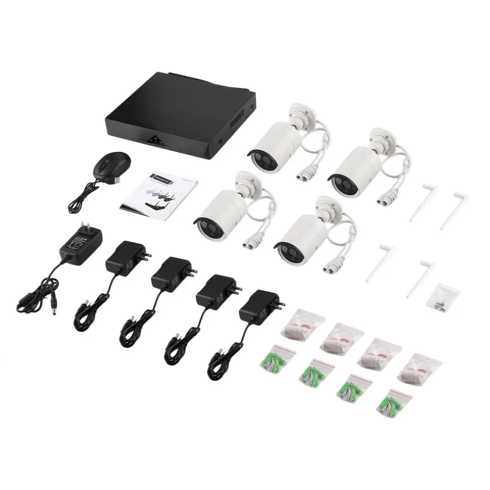 

HD 2.0.MP Wifi Wireless P2P NVR 4 Channel IP Surveillance Camera Kitdigital VideoRecorder For CCTV Webcam System
