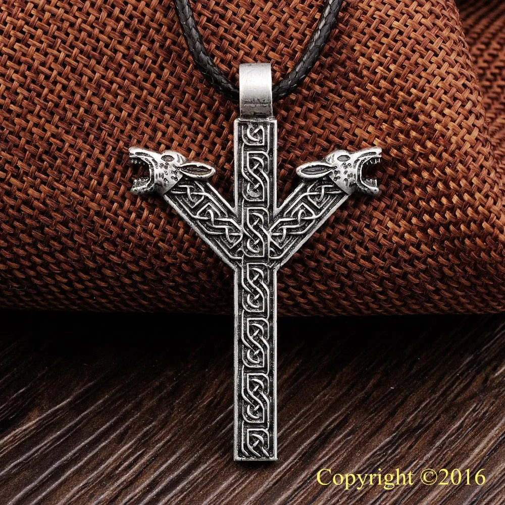 

LANGHONG Elder Futhark Rune Pendant NECKLACE ALGIZ Rune Yggdrasil Viking Amulet PENDANT Runic Nordic Talisman Pendant Necklace