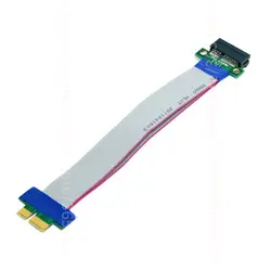 0.2 м Райзер pci-e PCI Express 1X X1 слот Riser Card Extender Расширение ленты Flex переместите Гибкий плоский кабель 20 см