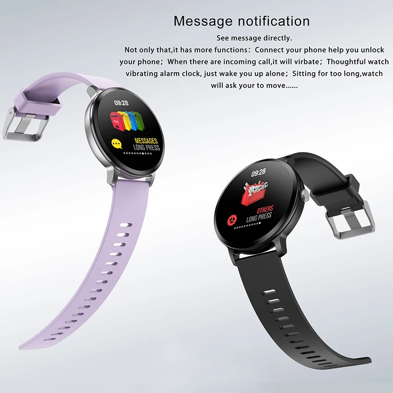 VicTsing Bluetooth Smart Watch Touch Screen Waterproof Fitness Tracker Heart Rate Monitor Sleep Blood Pressure Wrist Watch Men