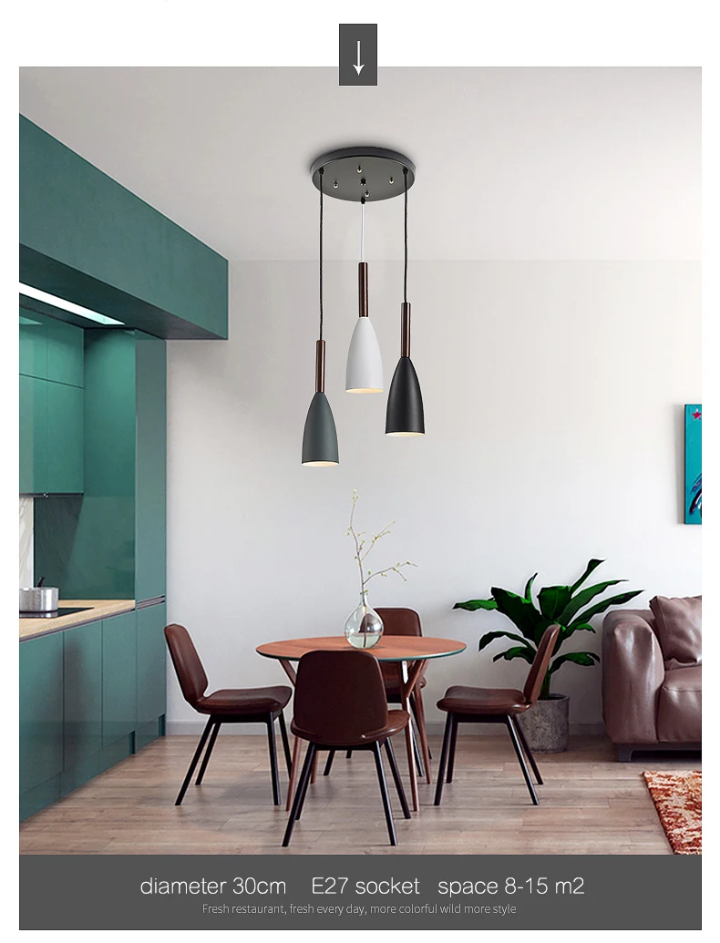 Современный подвесной светильник DX для столовой, подвесной светильник, китайский скандинавский креативный минималистичный подвесной светильник, Подвесная лампа