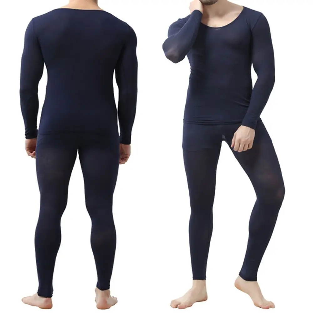 High Quality Men Autumn Winter Good Elastic Slimming Thermal Ultrathin