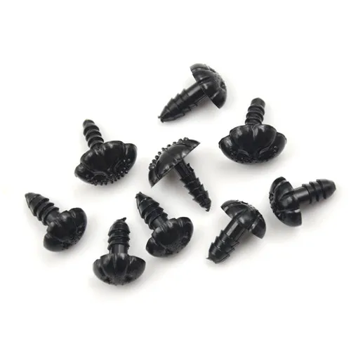100pcs/lot high quality Mini Black Plastic Safety Nose Triangle For Doll Stuffed Animals Toys Dolls Accessories | Игрушки и хобби