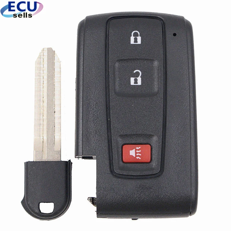 

New Keyless Smart Remote Key Shell Case Fob 2+1Button for Toyota Prius 2004-2009