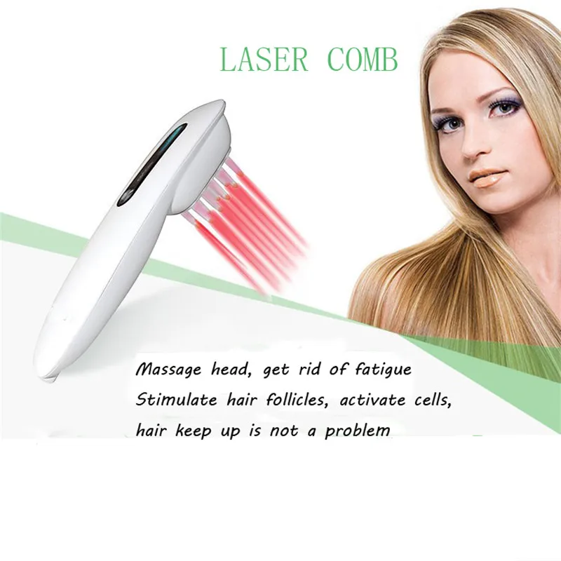 ATANG Laser Hair Growth Comb Hair Brush Chanrgeable Medical Stop Regrow Treatment Hair Regrowth Hair Laser Massage Comb+Gift
