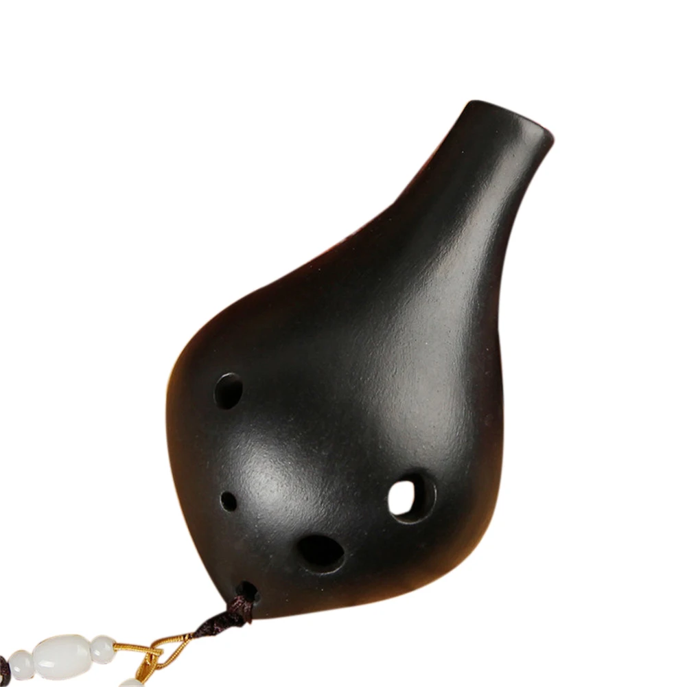 Фарфоровая керамика черная окарина флейта 6 отверстий окарина альт C AC керамика Orff духовой инструмент