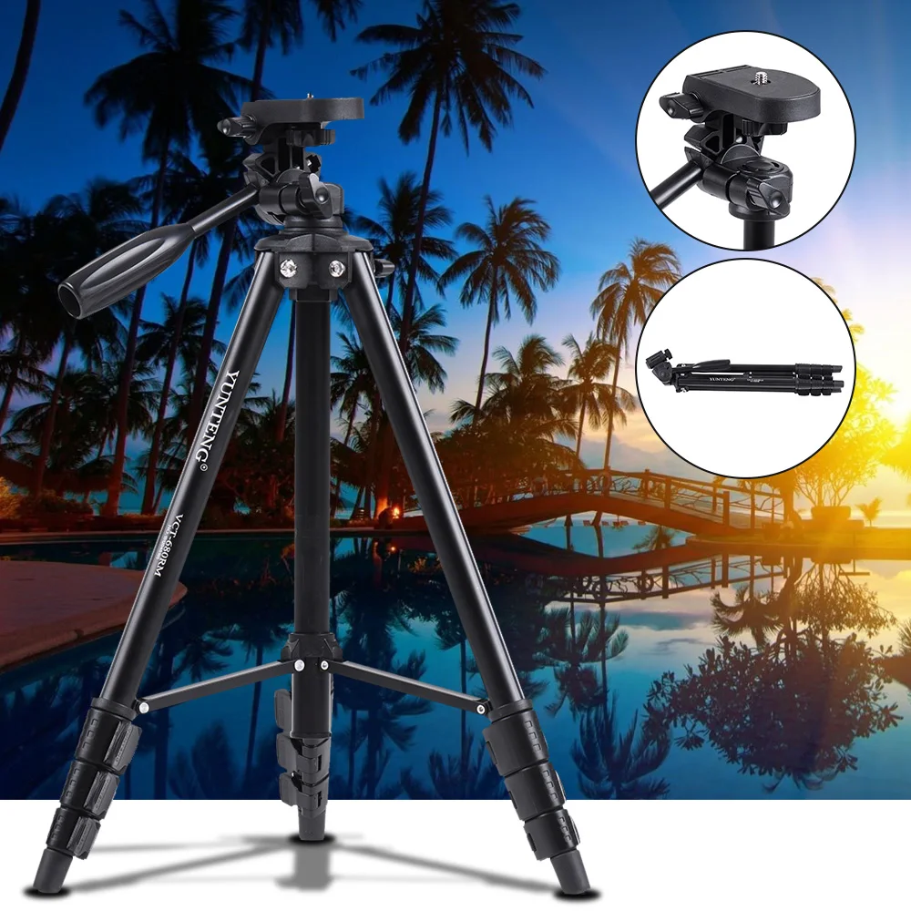 Yunteng VCT 680 Professional Portable tripod micro single lightweight