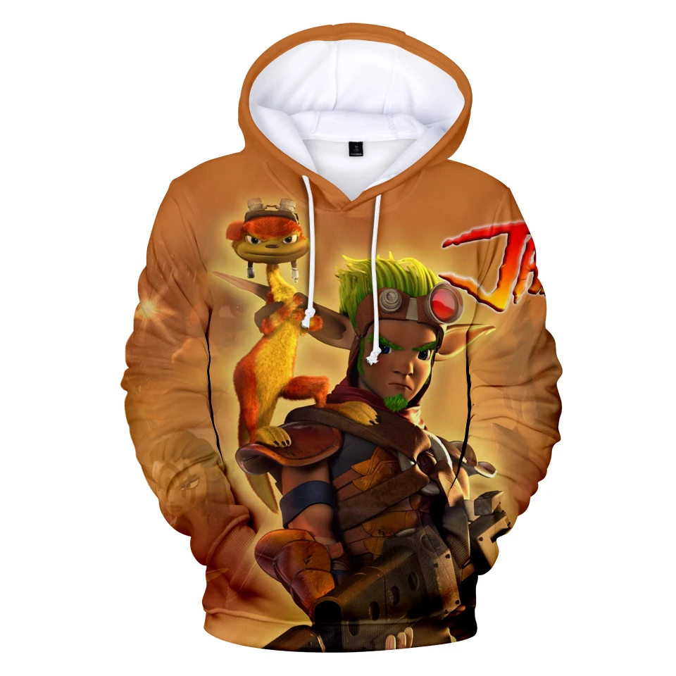 Лидер продаж 2019 года толстовки с капюшоном 3D принтом JAK & DAXTER для мальчиков и