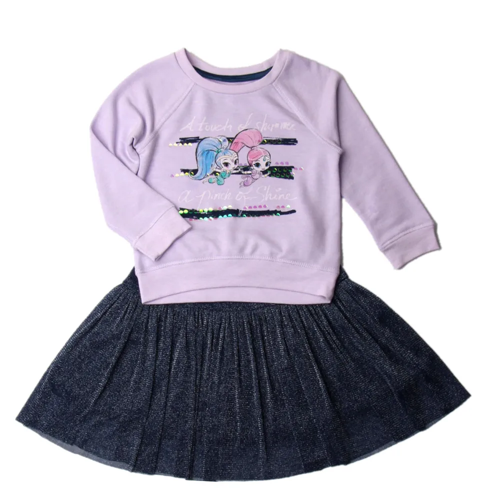 Shimmer and Shine Girls 2 Piece Skirt Set