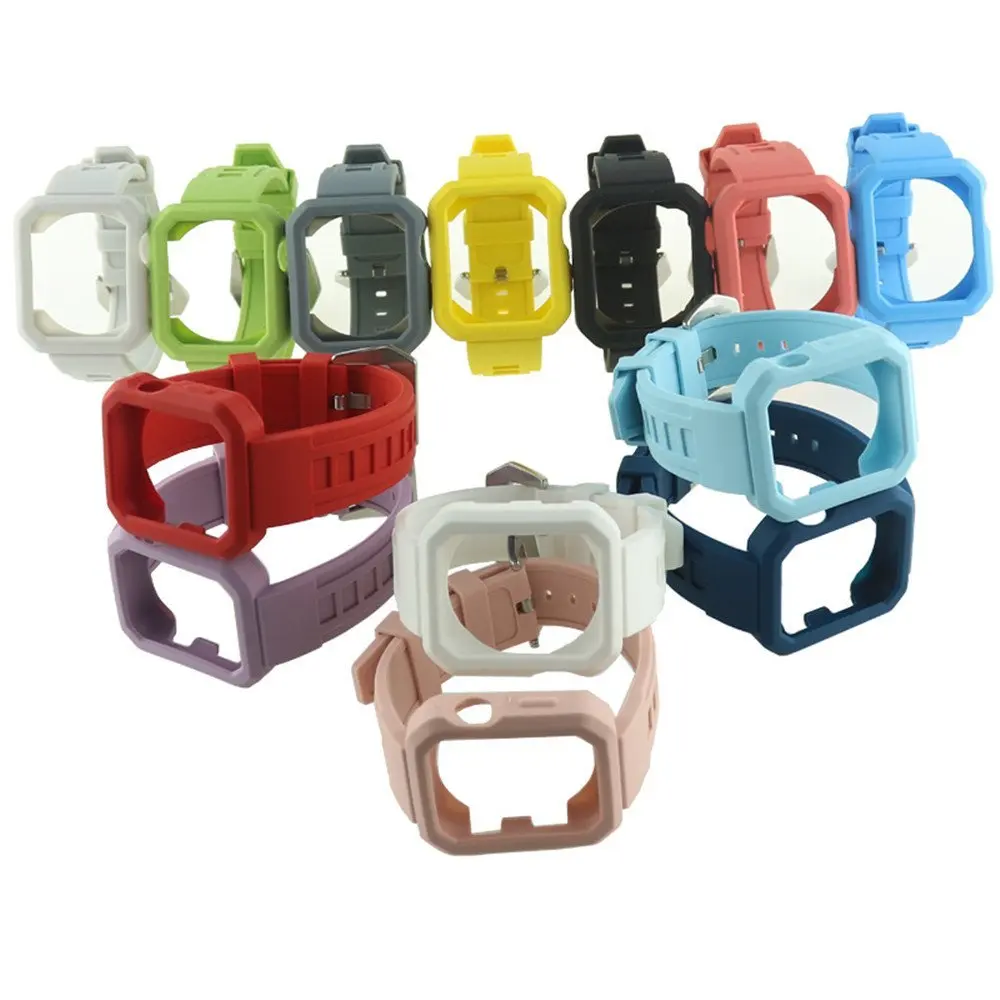 

Apple Watch Case With Strap Band, FOLOME Replacement Straps With Rugged Protective Case for iWatch Series 1/2/3 42mm and 38mm