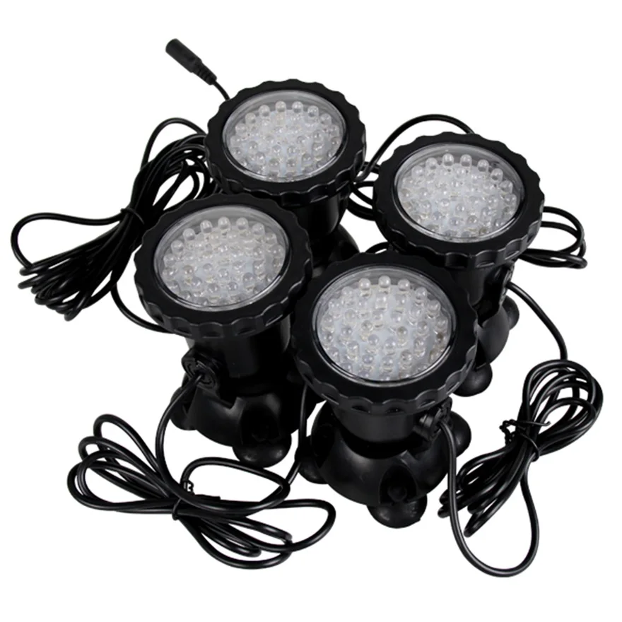

2017 high quality 4pcs Underwater Garden Fountain Fish Tank Pool Pond 36LED Spot Light New