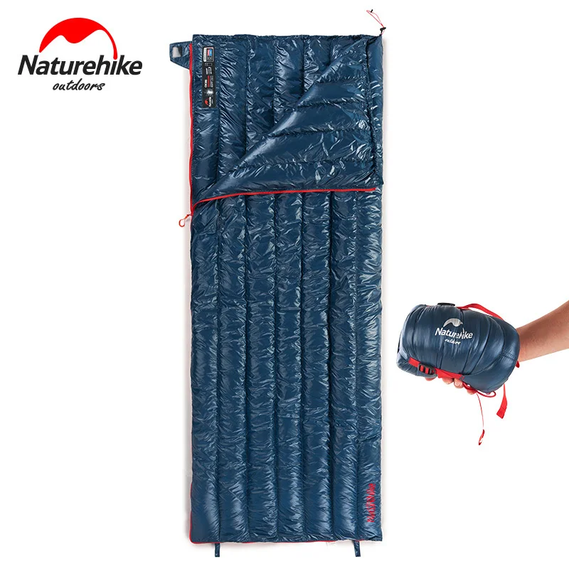 

NatureHike Envelope Goose Down Sleeping Bags Ultralight Camping Hiking Waterproof Outdoor Portable 570g 2 Colors