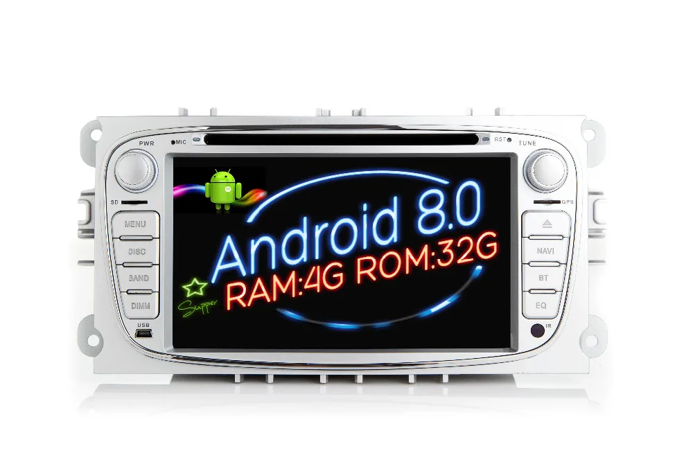Excellent Octa(8) Core Android 8.0 Car Dvd Player gps FOR FORD MONDEO/FOCUS/S-MAX/GALAXY Navi audio multimedia auto stereo RAM 4G ROM 32G 10