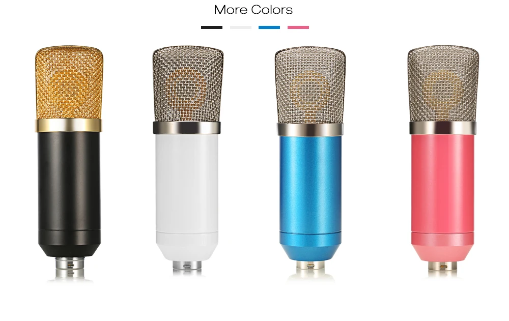 GEVO BM 700 Condenser Microphone Studio Wired Computer Mic BM700 NB-35 Holder For Microphone Pop Filter For kareoke PC Laptop