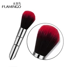 Flamingo Round Makeup Blusher Brushes Cream Concealer Foundation Powder Brush Synthetic Fifber Face Cosmetic Brushes 3010