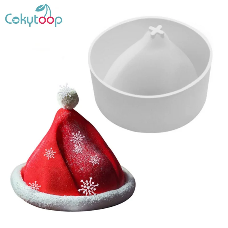 Силиконовые формы для торта Cokytoop 3D Рождественская шапка мусс десертные