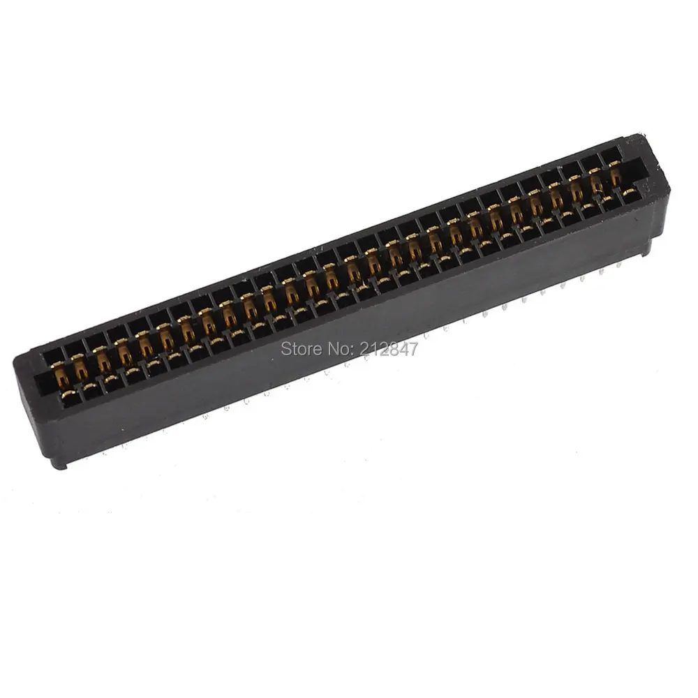 

Black Double Rows 56 Pins 2.54mm Pitch PCB Board Socket Headers