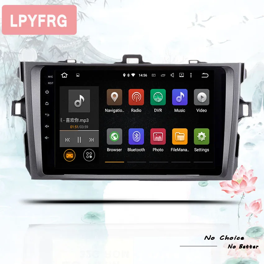 Автомагнитола 2 DIN с IPS-экраном android 10 0 для Toyota Corolla 2007 2008 2009 2010 2011 Dvd Gps-навигация
