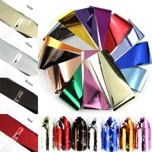 14 шт./компл. цвета: золотистый, серебристый металлическая пилочка для ногтей, Фольга s наклейки Звездное Бумага голографические лак для передачи Фольга Обертывания DIY украшения для ногтей