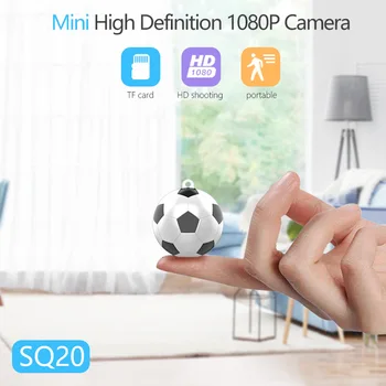 

2019 New SQ20 mini football camera 1080P HD shooting Video Recorder Camcorder micro Cam Action Mini Camera support TF card