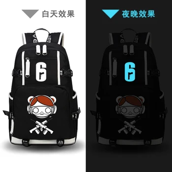 

Tom Clancy Rainbow Six Siege Game Men Backpack Oxford Laptop Backpack Canvas School Bags Travel Rugzak Military Bagpack