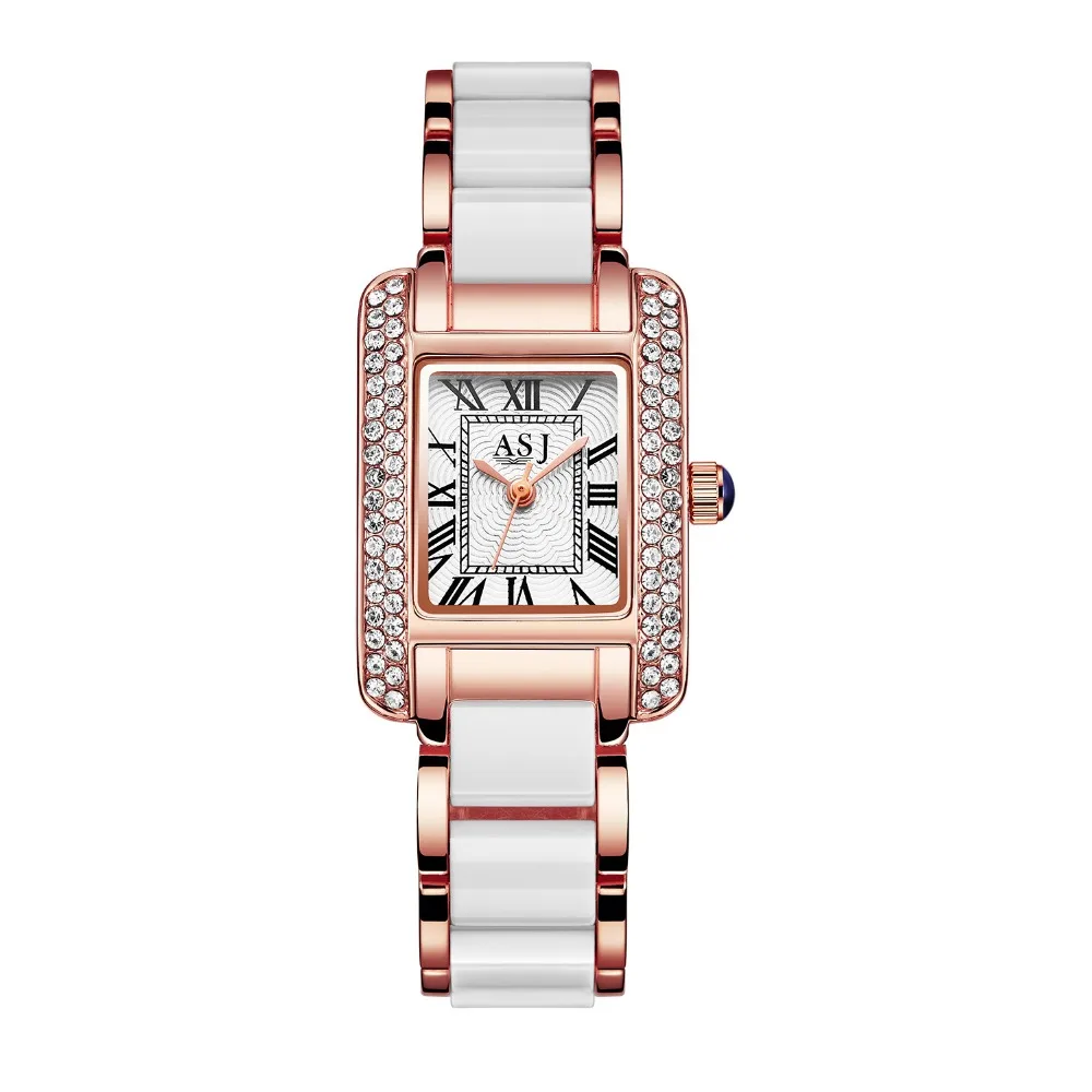 Женские часы, ASJ, Топ бренд, новинка, модные женские аналоговые кварцевые часы, женские керамические наручные часы, женские часы, Relojes Mujer