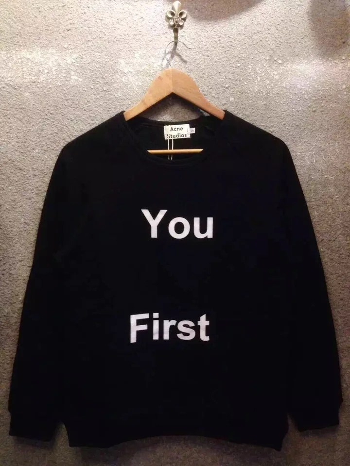 acne you first sweatshirt