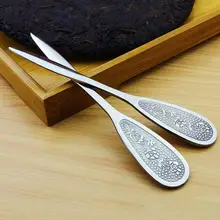 500 шт./лот пуэр Чай Ножи Нержавеющая сталь пуэр иглы Толщина вставить Чай торт кирпича конус любопытных инструмент для китайских Чай sn1077