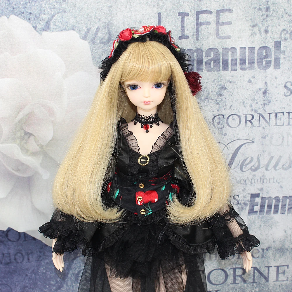 Fortune Days 1/4 мм Девушка BJD шарнирное тело с макияжем рук reborn девушки черное платье