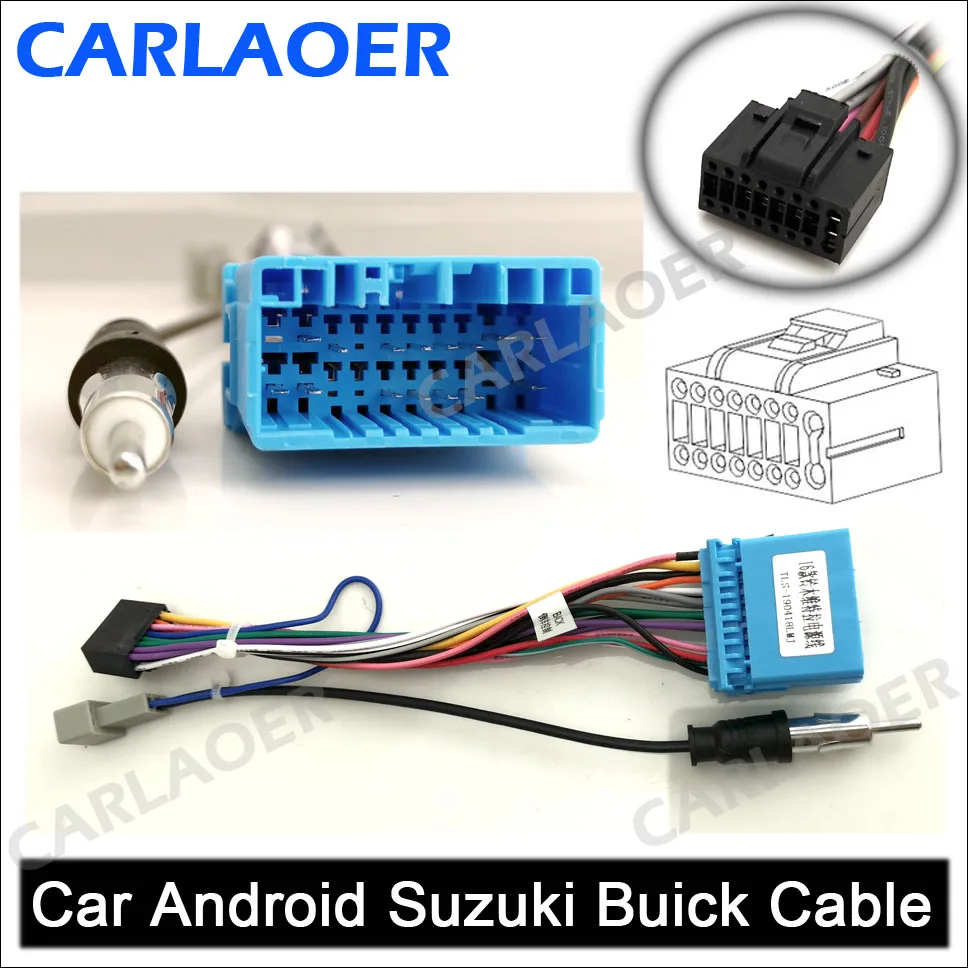 2 din автомобиль Android радио кабель для Suzuki Buick Volkswagen ISO hyundai Kia Honda Toyota Nissan mitsubiish i Ford CRV FIT Outlande - Название цвета: SUZUKI BUICK