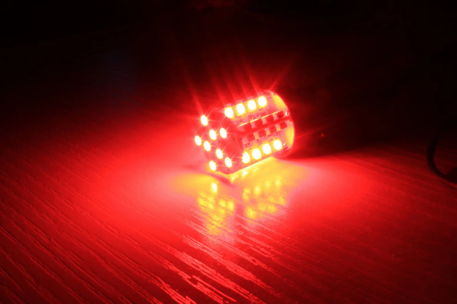 2x LED 7443 582 580 W21/5W лампочка боковой фонарь задний стоп сигнал Красный 12 В|Сигнальная