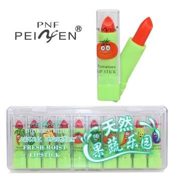 

PNF Natural fruit and vegetable park small lipstick moisturizing easy to color is not easy to dip the cup multi-color choice